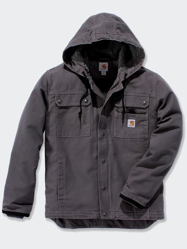 Buy Product : Carhartt Workwear Men's Bartlett Relaxed Fit Washed Duck  Sherpa-Lined Utility Jacket in Gravel