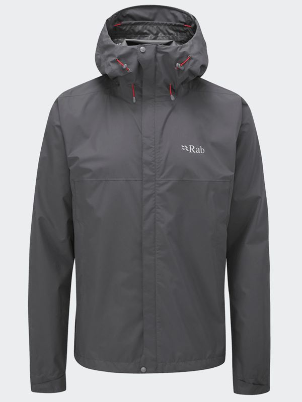 Buy Product : Rab Men's Downpour Eco Waterproof Jacket in Graphene